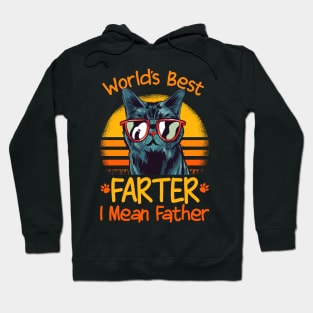 Cat Dad World's Best Farter I Mean Father Hoodie